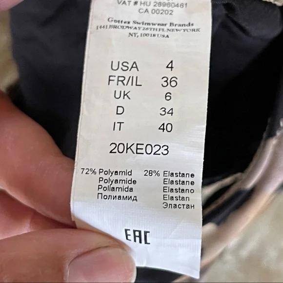 NEW Gottex Contour Kenya Gold Chain Plunge Leopard One Piece Swim Size 4 NWT - Picture 10 of 12